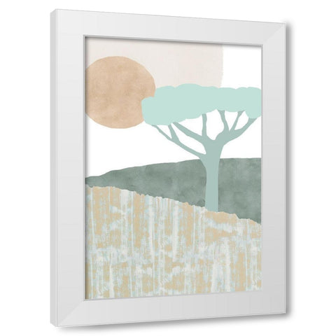 Ennerdale I White Modern Wood Framed Art Print by Kouta, Flora