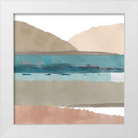 Thirlmere II White Modern Wood Framed Art Print by Kouta, Flora