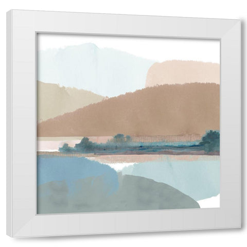 Thirlmere III White Modern Wood Framed Art Print by Kouta, Flora