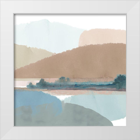 Thirlmere III White Modern Wood Framed Art Print by Kouta, Flora