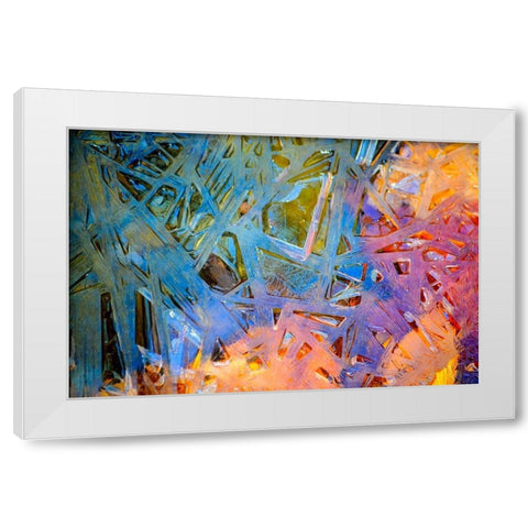 Connecting White Modern Wood Framed Art Print by Cooper, Helena