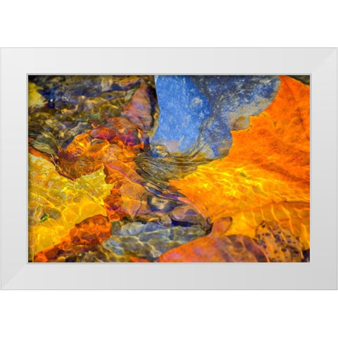 Undulations White Modern Wood Framed Art Print by Cooper, Helena