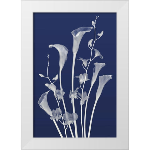 Freiends Forever in Indigo White Modern Wood Framed Art Print by Robertson, Leda