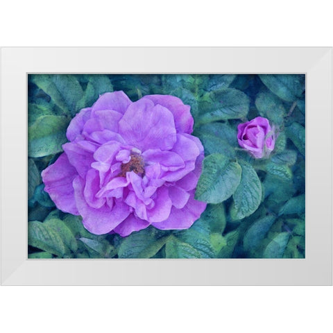 Moment of Beauty White Modern Wood Framed Art Print by Robertson, Leda