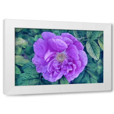 A Touch of Heaven White Modern Wood Framed Art Print by Robertson, Leda