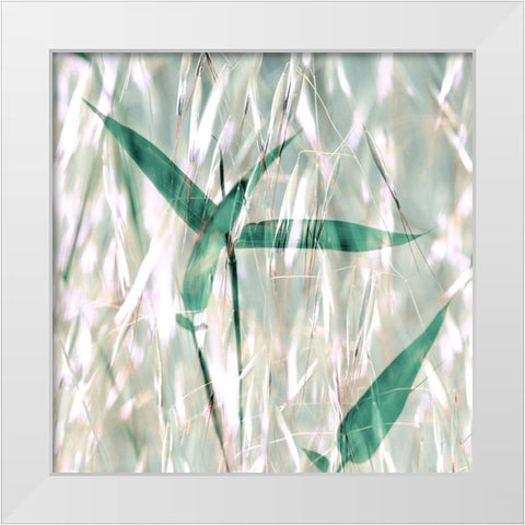 Flourish X White Modern Wood Framed Art Print by Aryai, Sia