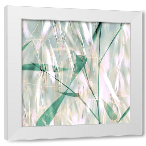 Flourish XII White Modern Wood Framed Art Print by Aryai, Sia