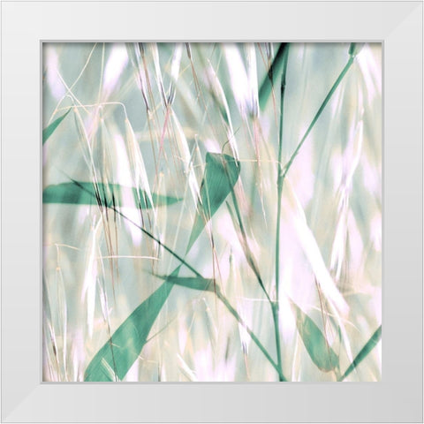 Flourish XII White Modern Wood Framed Art Print by Aryai, Sia
