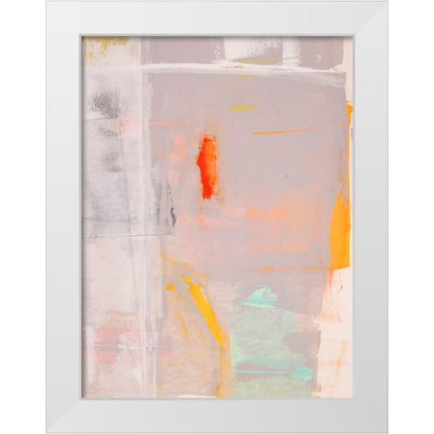 Mosaic VI White Modern Wood Framed Art Print by Aryai, Sia