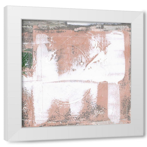 Mosaic X White Modern Wood Framed Art Print by Aryai, Sia