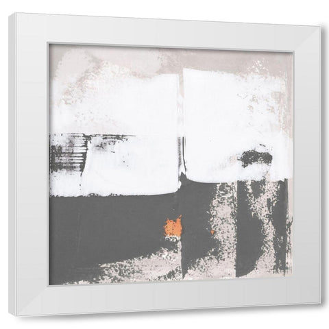 Mosaic XIII White Modern Wood Framed Art Print by Aryai, Sia