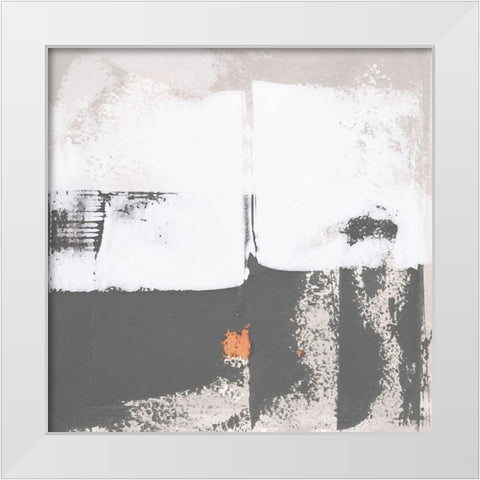 Mosaic XIII White Modern Wood Framed Art Print by Aryai, Sia