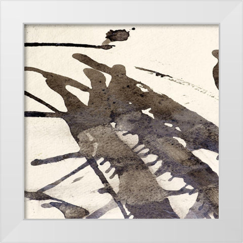 Largo 103 White Modern Wood Framed Art Print by Aryai, Sia