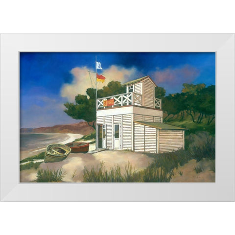 Way Station II White Modern Wood Framed Art Print by Reynolds, Graham