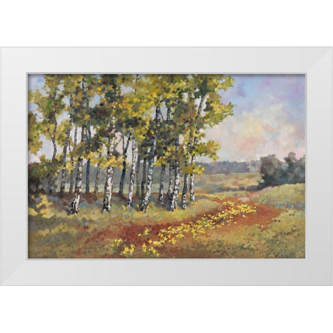 Yellow Fever White Modern Wood Framed Art Print by Reynolds, Graham