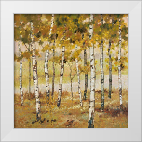 Brookside White Modern Wood Framed Art Print by Reynolds, Graham