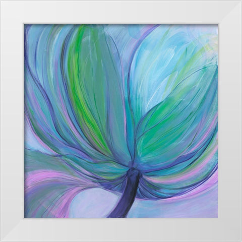 Luminous Flower I White Modern Wood Framed Art Print by Joy, Julie