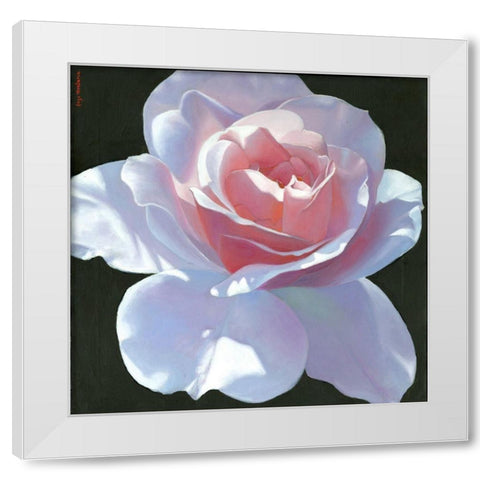 Easy To Love White Modern Wood Framed Art Print by Montana, Enzo