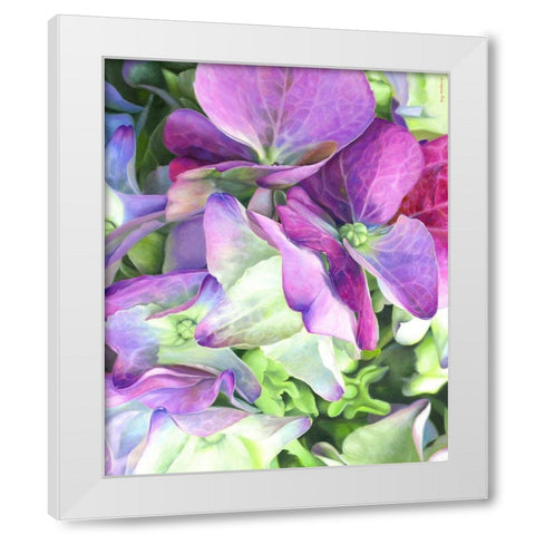 Love White Modern Wood Framed Art Print by Montana, Enzo