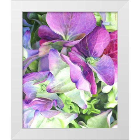 Love White Modern Wood Framed Art Print by Montana, Enzo