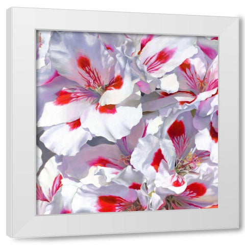 All I Have Is Love White Modern Wood Framed Art Print by Montana, Enzo