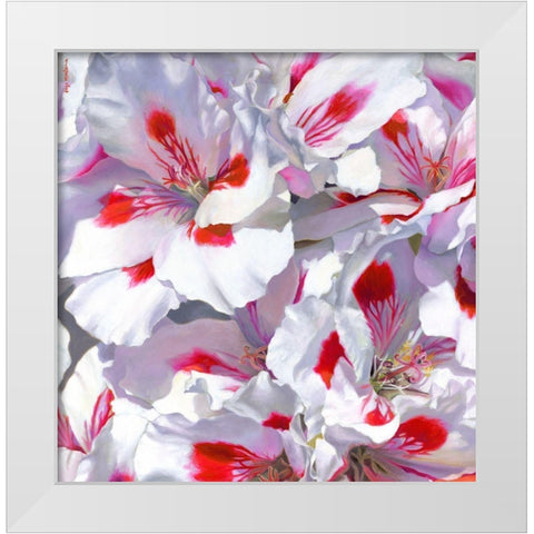 All I Have Is Love White Modern Wood Framed Art Print by Montana, Enzo