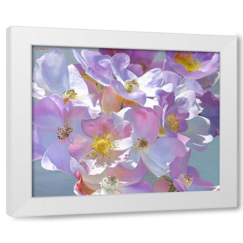 Dear Mama White Modern Wood Framed Art Print by Montana, Enzo