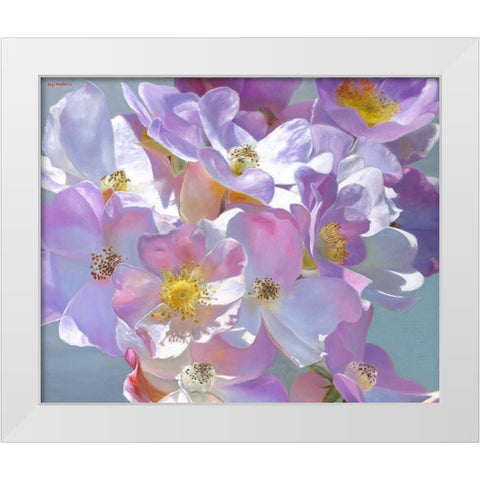 Dear Mama White Modern Wood Framed Art Print by Montana, Enzo