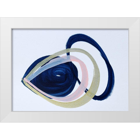 Minimalist Painting White Modern Wood Framed Art Print by Orlov, Irena