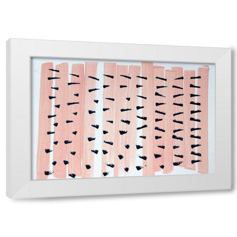 Minimalist Painting White Modern Wood Framed Art Print by Orlov, Irena