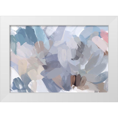 The Color Movement I White Modern Wood Framed Art Print by Orlov, Irena