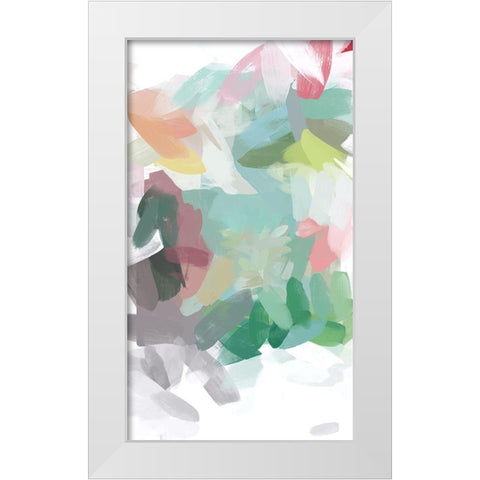 The Color Movement II White Modern Wood Framed Art Print by Orlov, Irena