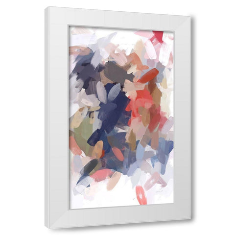The Color Movement III White Modern Wood Framed Art Print by Orlov, Irena