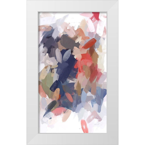 The Color Movement III White Modern Wood Framed Art Print by Orlov, Irena