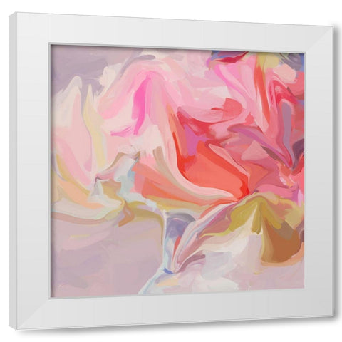 Freedom of expression I White Modern Wood Framed Art Print by Orlov, Irena