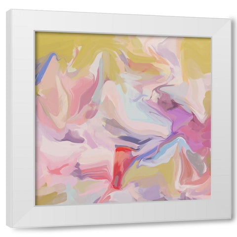 Freedom of expression II White Modern Wood Framed Art Print by Orlov, Irena