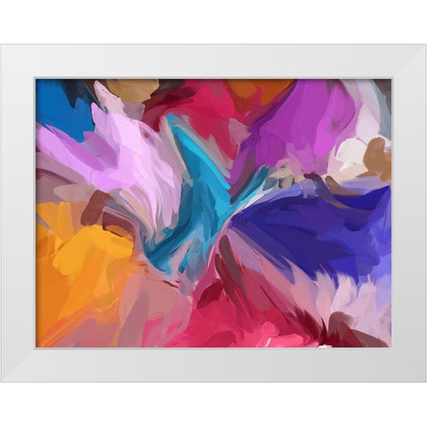 Acceleration I White Modern Wood Framed Art Print by Orlov, Irena