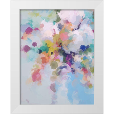 Playful Movement I White Modern Wood Framed Art Print by Orlov, Irena