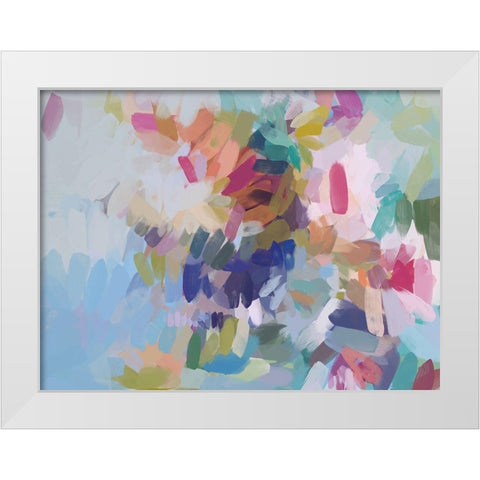 Playful Movement II White Modern Wood Framed Art Print by Orlov, Irena