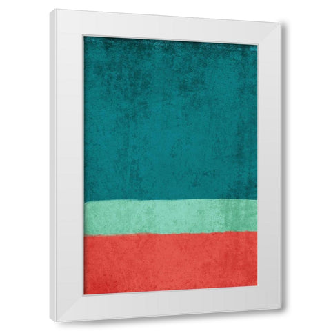 Modern minimalist VIII White Modern Wood Framed Art Print by Orlov, Irena