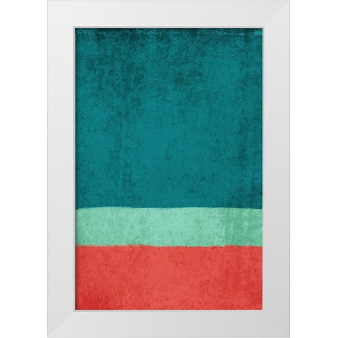 Modern minimalist VIII White Modern Wood Framed Art Print by Orlov, Irena