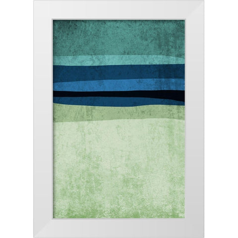 Modern minimalist X White Modern Wood Framed Art Print by Orlov, Irena