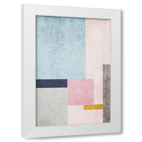 Modern minimalist XIV White Modern Wood Framed Art Print by Orlov, Irena