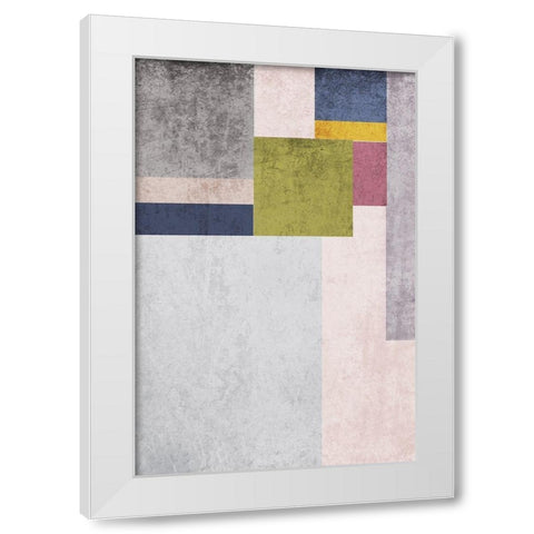 Modern minimalist XVI White Modern Wood Framed Art Print by Orlov, Irena