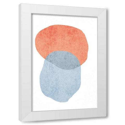 Minimalist Geometric V White Modern Wood Framed Art Print by Orlov, Irena