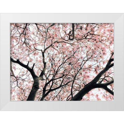Japanese Motif White Modern Wood Framed Art Print by Orlov, Irena