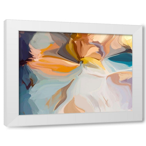 Through the Time White Modern Wood Framed Art Print by Orlov, Irena