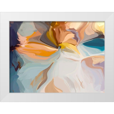 Through the Time White Modern Wood Framed Art Print by Orlov, Irena