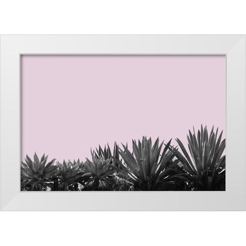 Blush II White Modern Wood Framed Art Print by Orlov, Irena