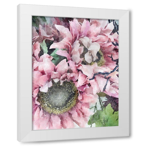 Soft Pink White Modern Wood Framed Art Print by Orlov, Irena